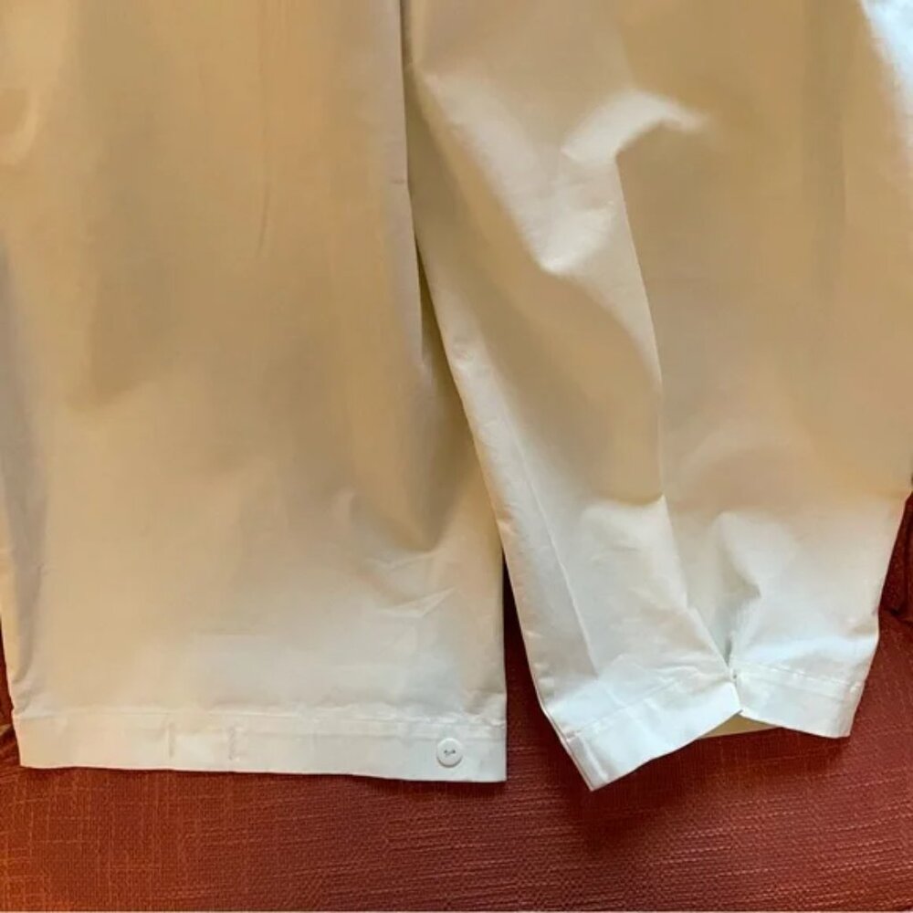 Anthropologie Du Paradis Cargo Cotton Chino Trousers Size 16 NWT Neutral Basic - Picture 15 of 15